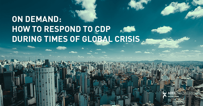Responding to CDP During Times of Global Crisis graphic